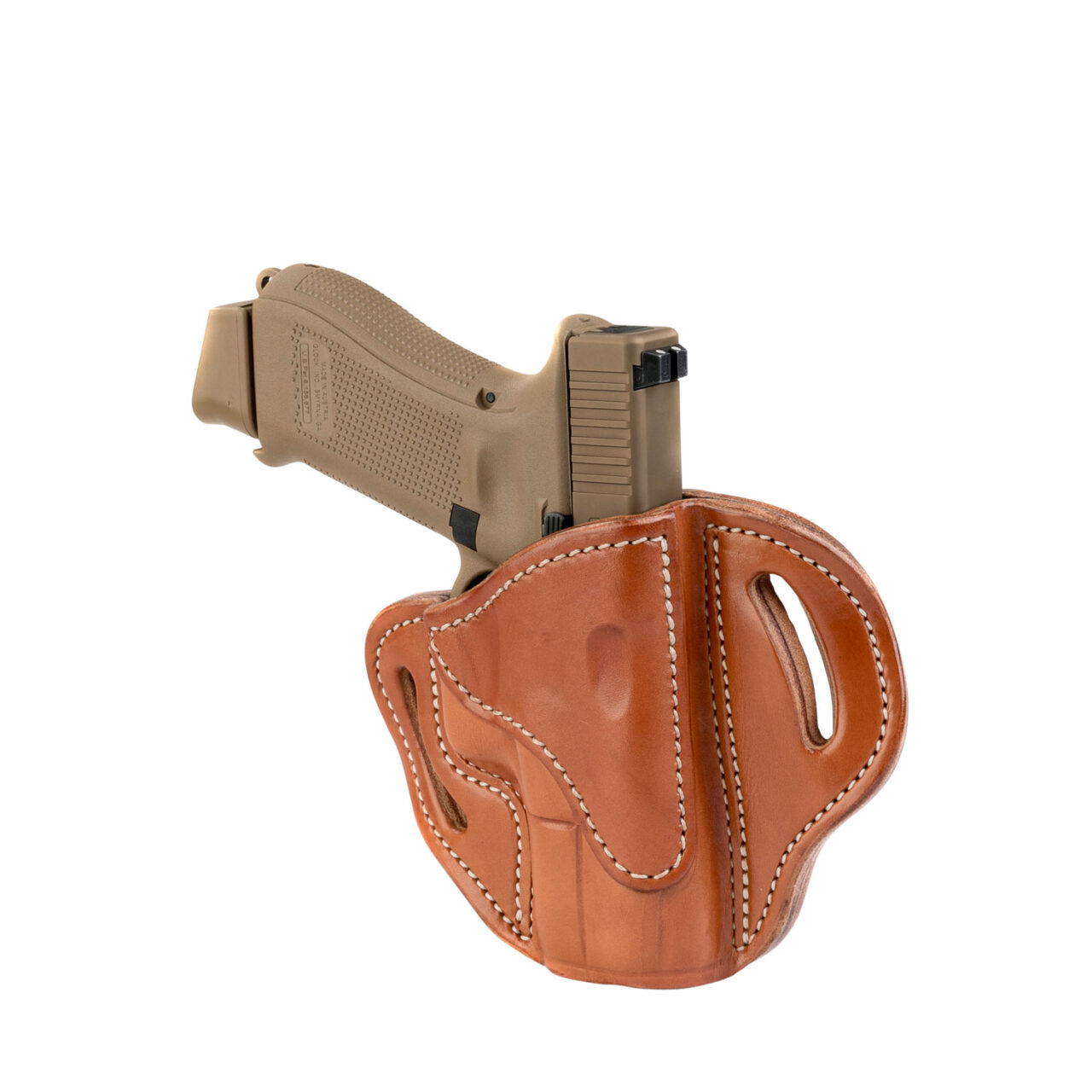 1791 Gunleather ORBH24CBRR BH2.4 Optic Ready OWB 2.4 Classic Brown Leather Belt Slide Fits Walther PPQ/Sig P320/Springfield XD-M Right Hand - Image 2