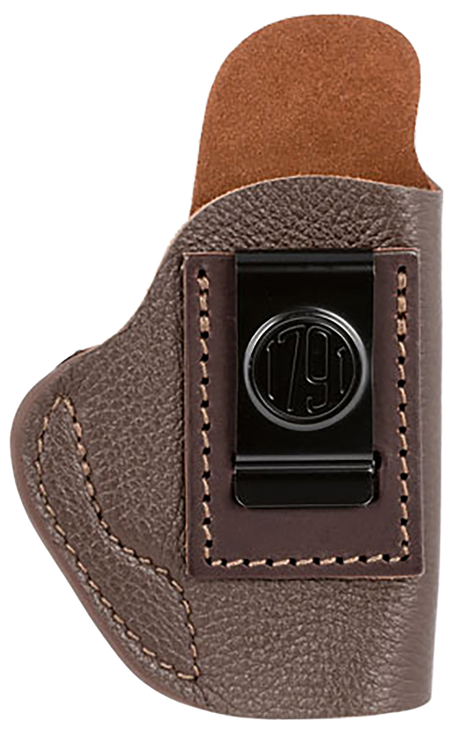 1791 Gunleather FCD1BRWR Fair Chase IWB Size 01 Classic Brown Deer Hide Belt Clip Fits Ruger LCP 380/S&W Bodyguard Right Hand - Image 2