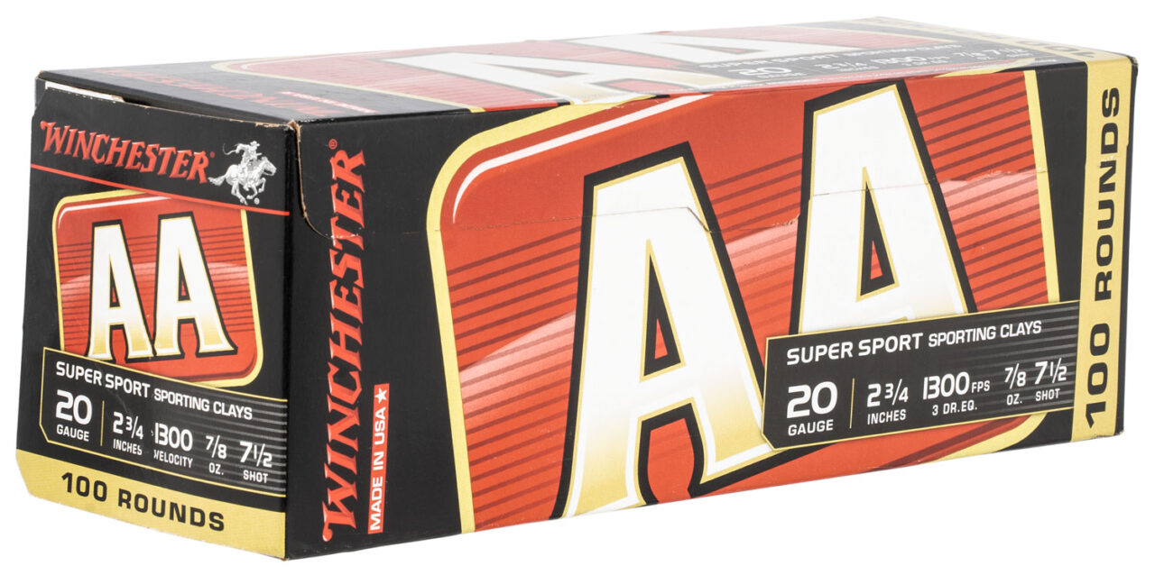 Winchester Ammo AASC207VP AA Sporting Clay 20 Gauge 2.75" 7/8 oz 1300 fps 7.5 Shot 100 Bx/2 Cs (Value Pack) - Image 2