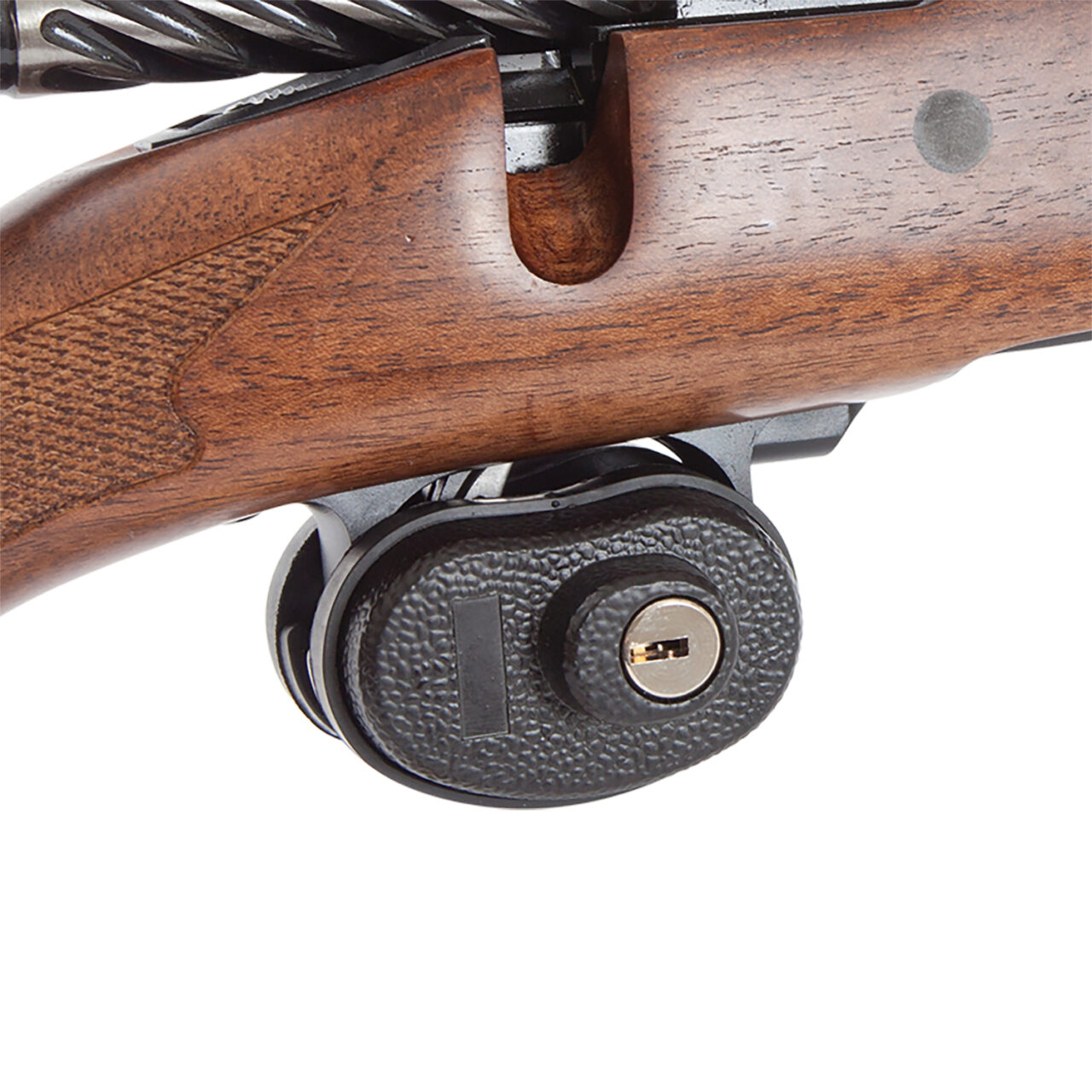 Allen 15415 Trigger Lock Open With Key Black Steel Firearms Fit- pistols/Rifles/Shotguns