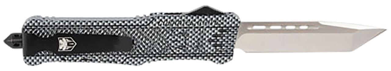CobraTec Knives LCFCTK1LTNS CTK-1 Large 3.75" OTF Tanto Plain D2 Steel Blade/Carbon Fiber Aluminum Handle Features Glass Breaker Includes Pocket Clip - Image 2
