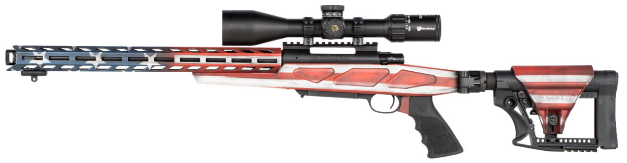 Howa HFLG30816 M1500 APC Chassis Gen2 308 Win 16.25" 10+1 American Flag Cerakote Rec American Flag 6 Position Luth-AR MBA-4 with Aluminum Chassis Stock Black Polymer Grip Right Hand - Image 2