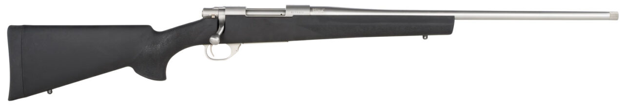 Howa HGR72512 M1500 Hogue 6.5 Creedmoor Caliber with 5+1 Capacity, 22" Threaded Barrel, Stainless Steel Metal Finish & Black Fixed Hogue Pillar-Bedded Overmolded Stock, Right Hand (Full Size)
