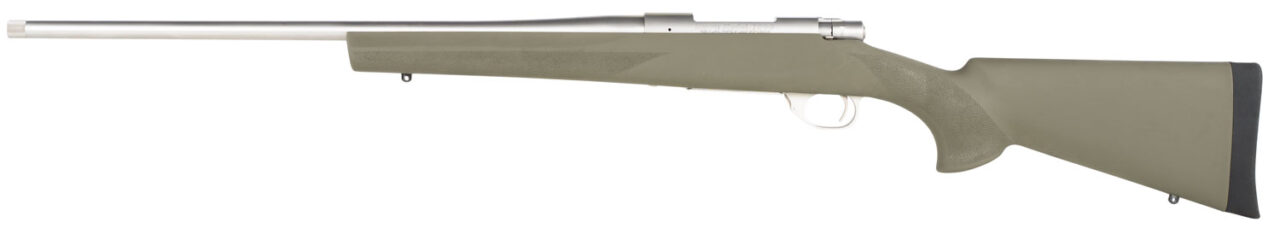 Howa HGR72513 M1500 Hogue 6.5 Creedmoor Caliber with 5+1 Capacity, 22" Threaded Barrel, Stainless Steel Metal Finish & Green Fixed Hogue Pillar-Bedded Overmolded Stock, Right Hand (Full Size) - Image 2