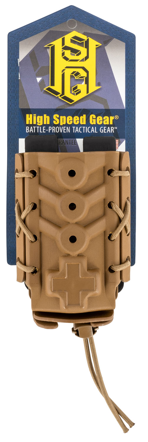 High Speed Gear 11TQK0CB Tourniquet TACO Coyote Brown Kydex, 2" Belt Clip/MOLLE U-Mount, Compatible w/ Most Tourniquets