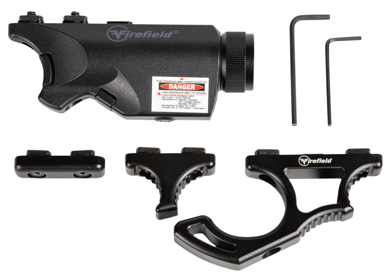 Firefield FF35011K Rival XL Combo Kit For AR Platform 75/150 Lumens Output White LED Light Green Laser 20 yds Day/300 yds Night Beam M-LOK Mount Matte Black Polymer