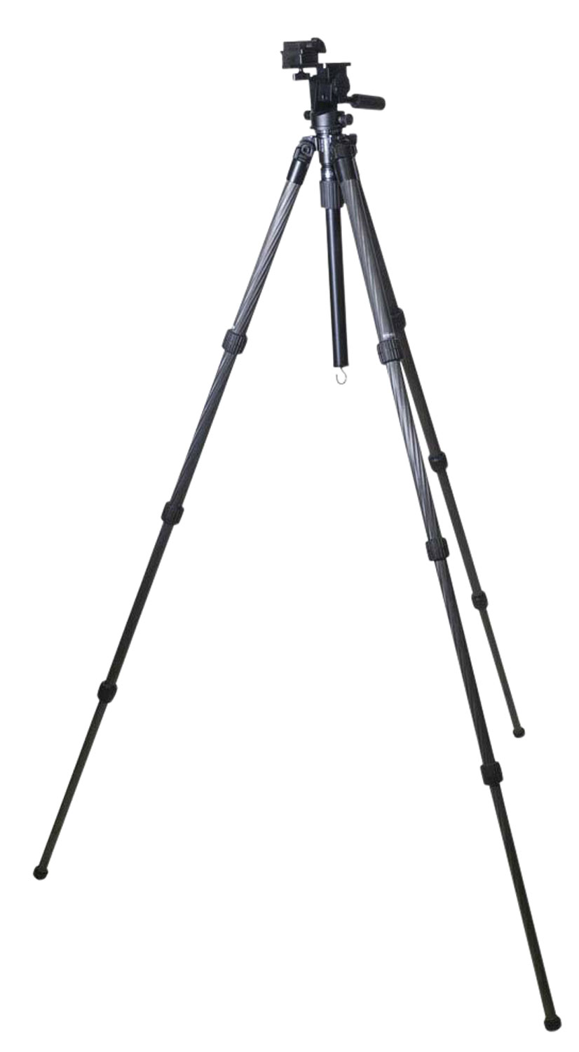 KOPF Jager KJ85004K K800 Tripod made of Carbon Fiber with Black Finish, Adjustable Reaper Rail, 4-Level Leg Extension, 21-87 Degree Pan & Tilt - Image 2