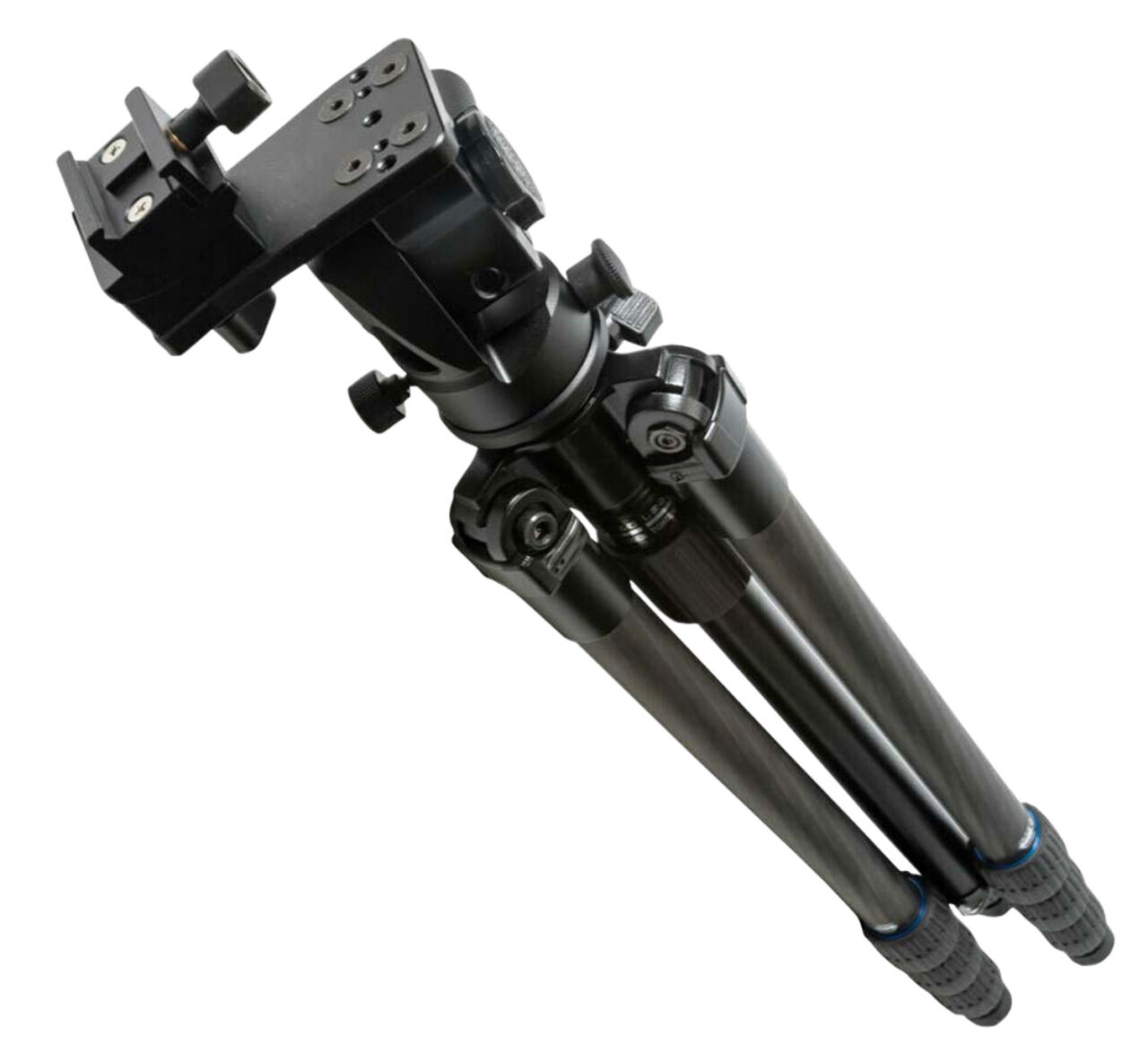 KOPF Jager KJ85004K K800 Tripod made of Carbon Fiber with Black Finish, Adjustable Reaper Rail, 4-Level Leg Extension, 21-87 Degree Pan & Tilt - Image 3