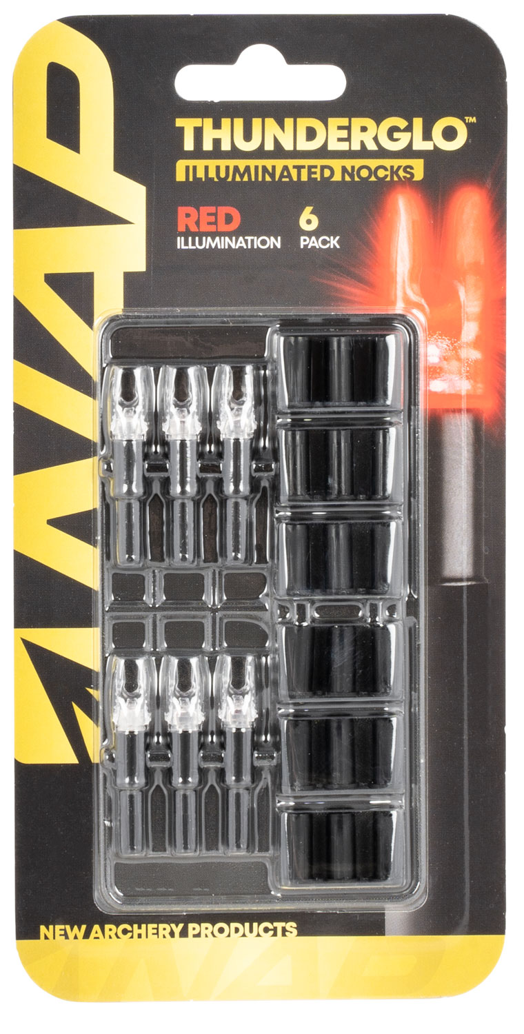 NAP NAPILLNRD Thunderglo Illuminated Nock Red Polycarbonate/Aluminum 6 Per Pack