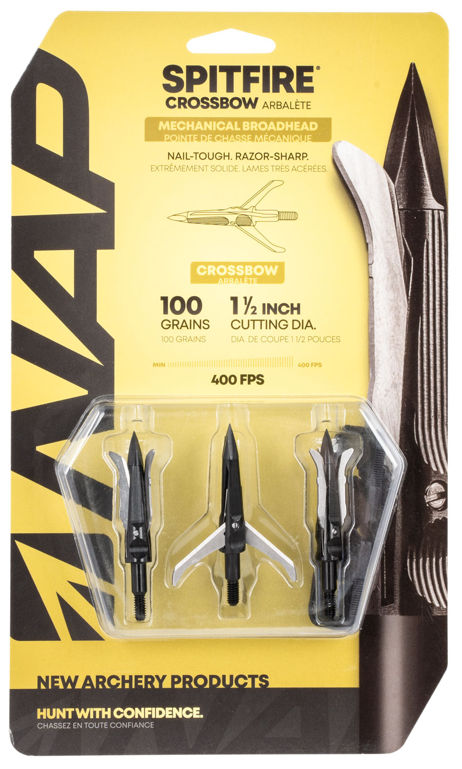 NAP NAP60696 Spitfire Broadhead 100 GR 3 Pack