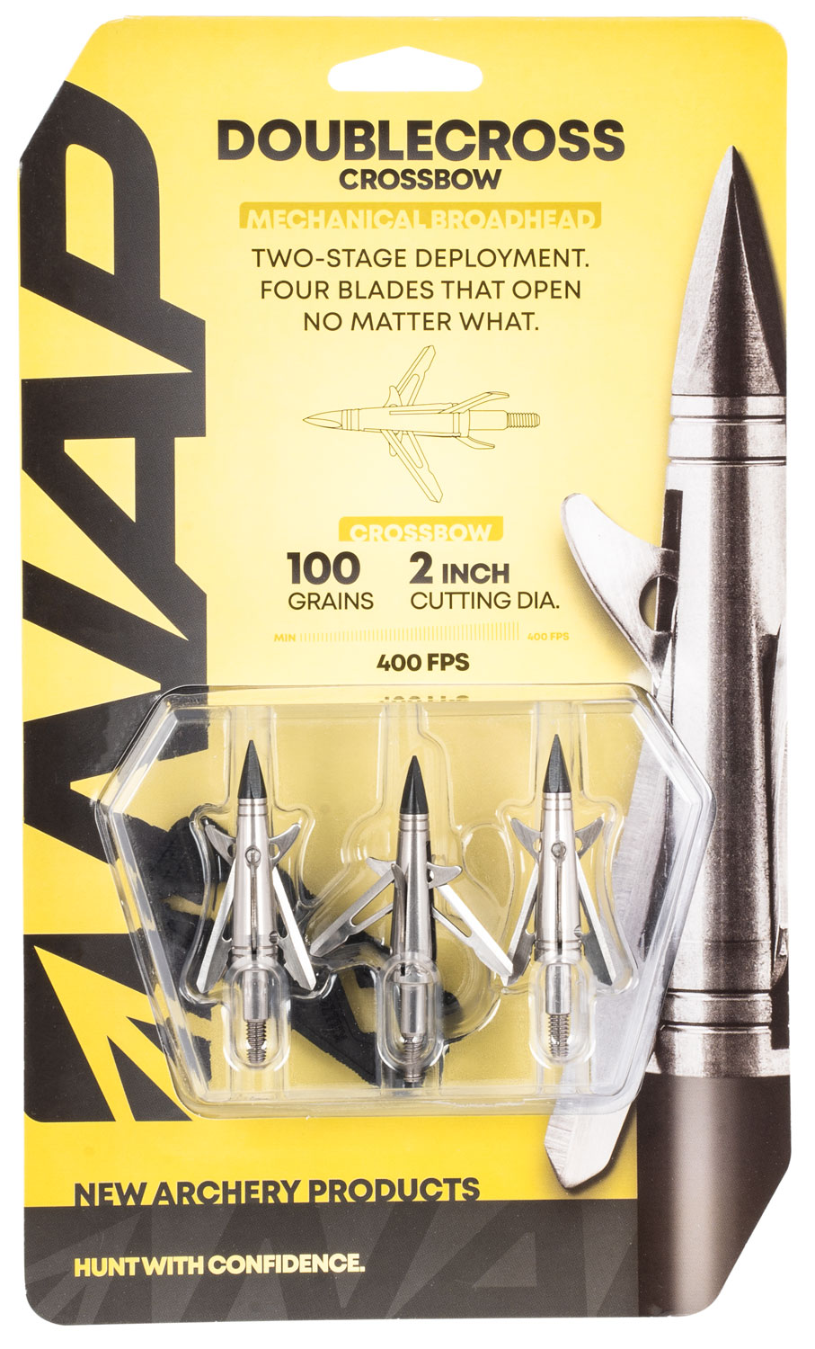NAP NAP60087 Spitfire Doublecross Broadhead 100 GR 3 Pack