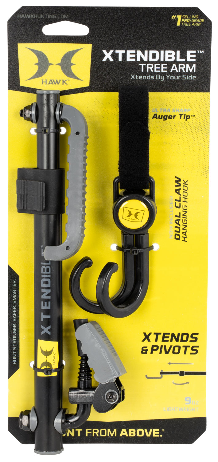 Hawk HWKHA3020 Xtendible Tree Arm Black Aluminum 8.5"-16.5"
