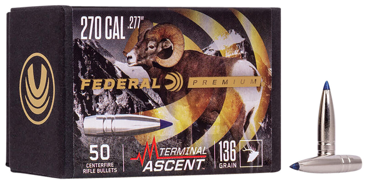 Federal PB277TA1 Premium Terminal Ascent Component 270 Win .277 136 gr Terminal Ascent