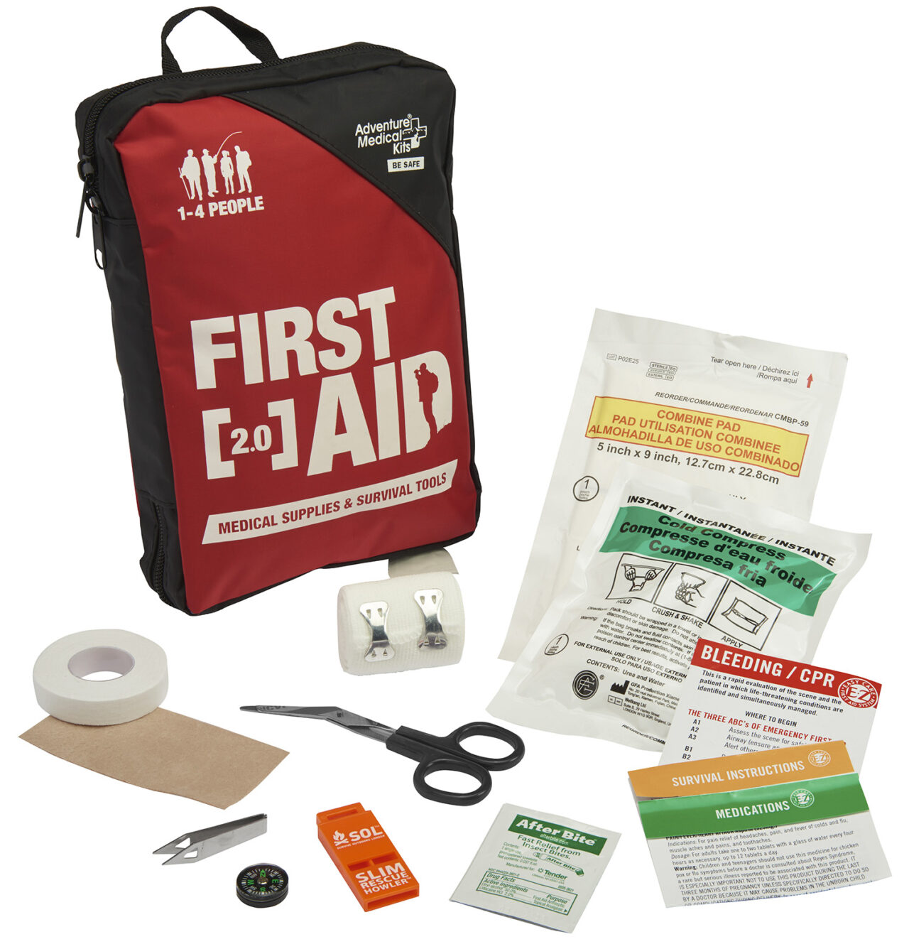 Adventure Medical Kits 01200220 Adventure 2.0 2.0 Kit first-aid-emergency Black/Red - Image 2
