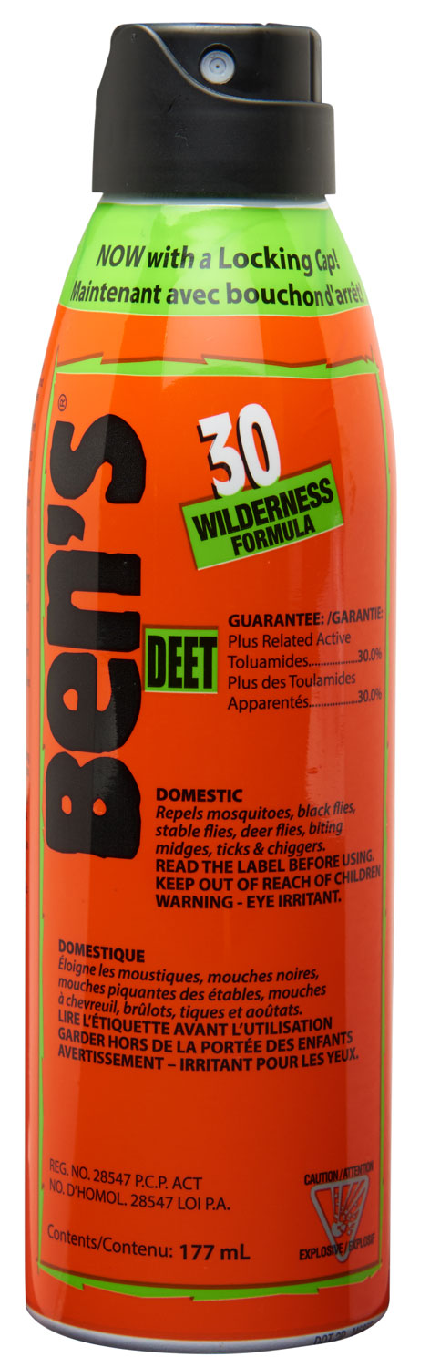 Ben's 00067178 30 Odorless Scent 6 oz Aerosol Repels Ticks & Biting Insects Effective Up to 8 hrs