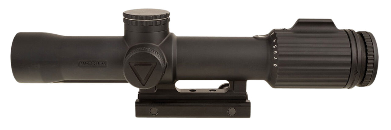 Trijicon 2400003 VCOG 1-8x 28mm Obj 109.20-13.10 ft @ 100 yds FOV Matte Black Finish LED Illuminated Red Segmented Circle w/Crosshair MRAD Dot - Image 2