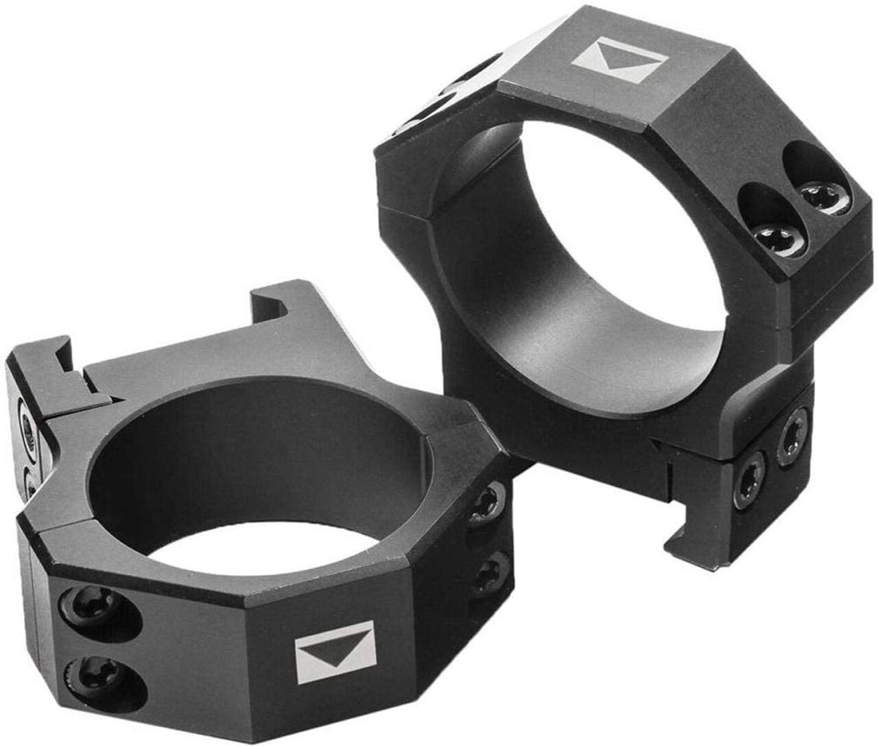 Steiner 5958 H-Series Scope Ring Set For Rifles Picatinny Rail Medium 30mm Tube Matte Black Steel