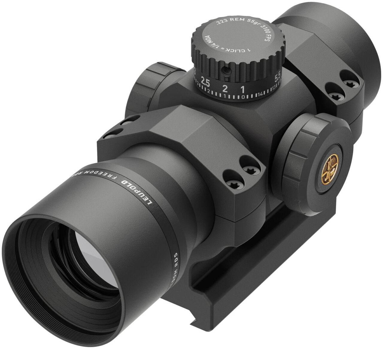 Leupold 180093 Freedom RDS BDC w/Mount Matte Black 1x34mm 1 MOA Illuminated Red Dot Reticle