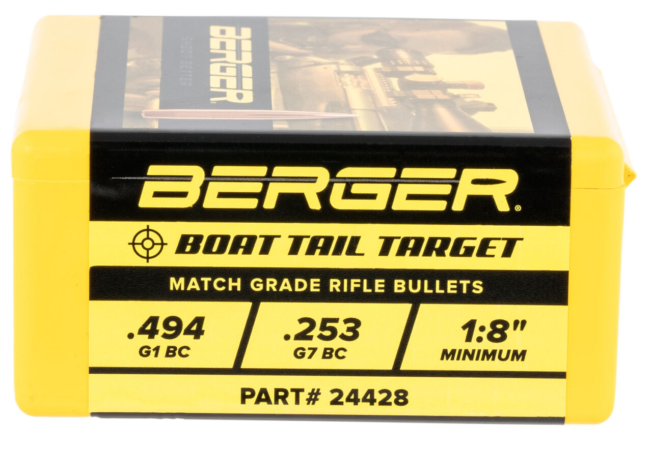 Berger Bullets 24428 Target Match Grade 6mm .243 105 gr Boat-Tail (BT) 100 Per Box - Image 2