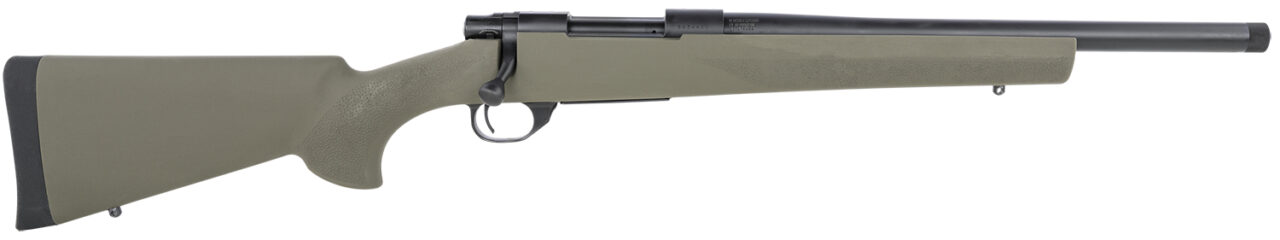 Howa HHGG65C16 M1500 HS Precision 6.5 Creedmoor Caliber with 10+1 Capacity, 16.25" Heavy Barrel, Blued Metal Finish & Green Fixed Hogue Pillar-Bedded Overmolded Stock, Right Hand (Full Size)
