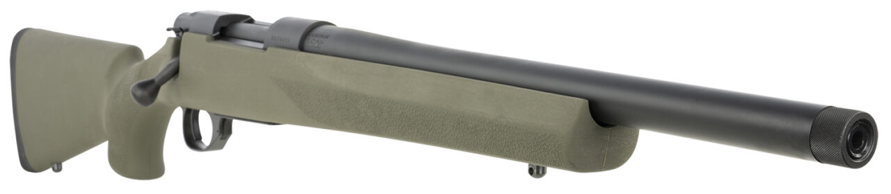 Howa HHGG65C16 M1500 HS Precision 6.5 Creedmoor Caliber with 10+1 Capacity, 16.25" Heavy Barrel, Blued Metal Finish & Green Fixed Hogue Pillar-Bedded Overmolded Stock, Right Hand (Full Size) - Image 3