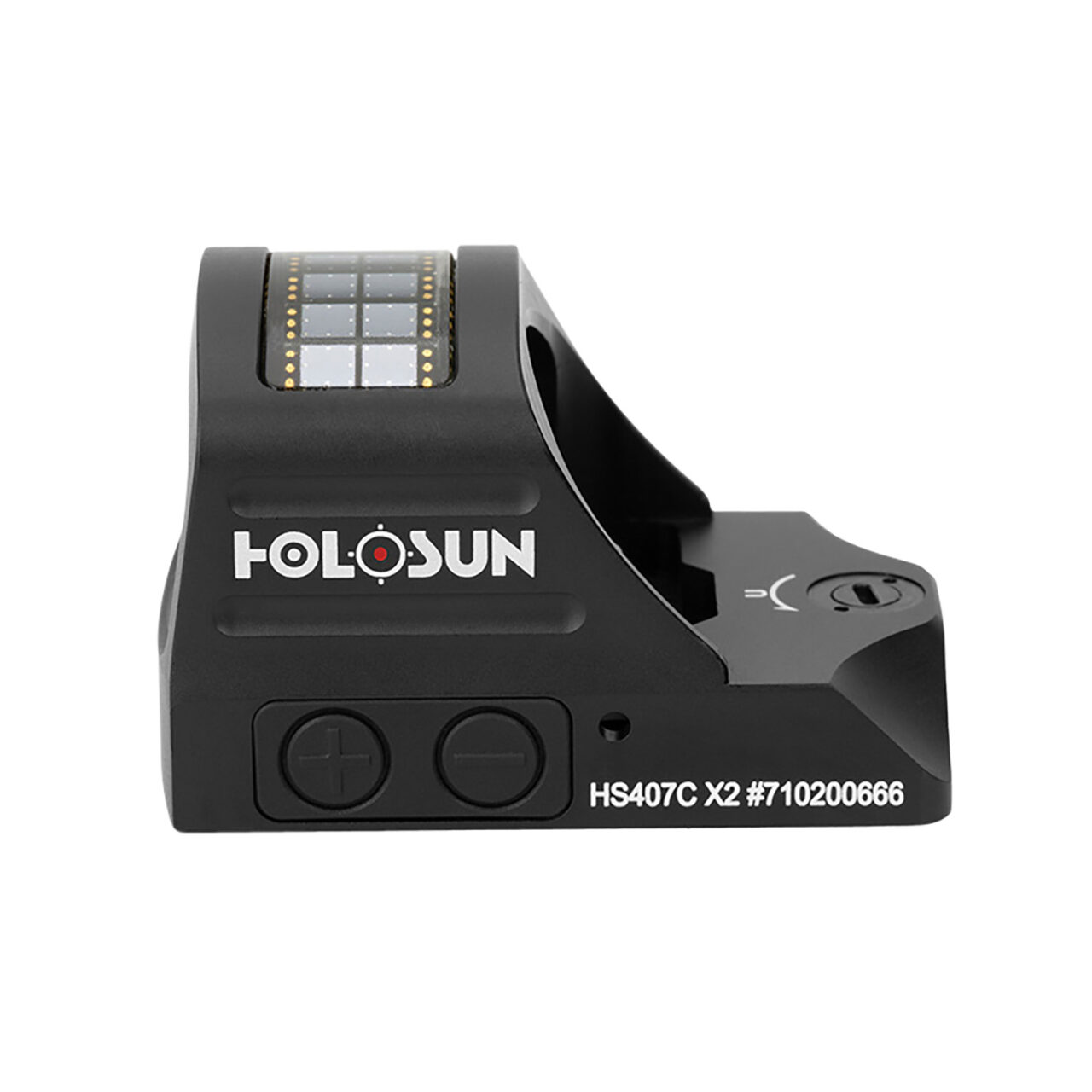 Holosun HS407CX2 HS407C X2 Black Anodized 0.63 x 0.91 2 MOA Red Dot Reticle - Image 3