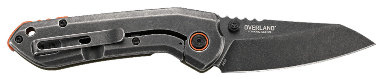 CRKT 6280 Overland 3" Folding Sheepsfoot Plain Stonewashed 8Cr13MoV SS Blade/ Green G10/SS Handle Includes Pocket Clip - Image 2