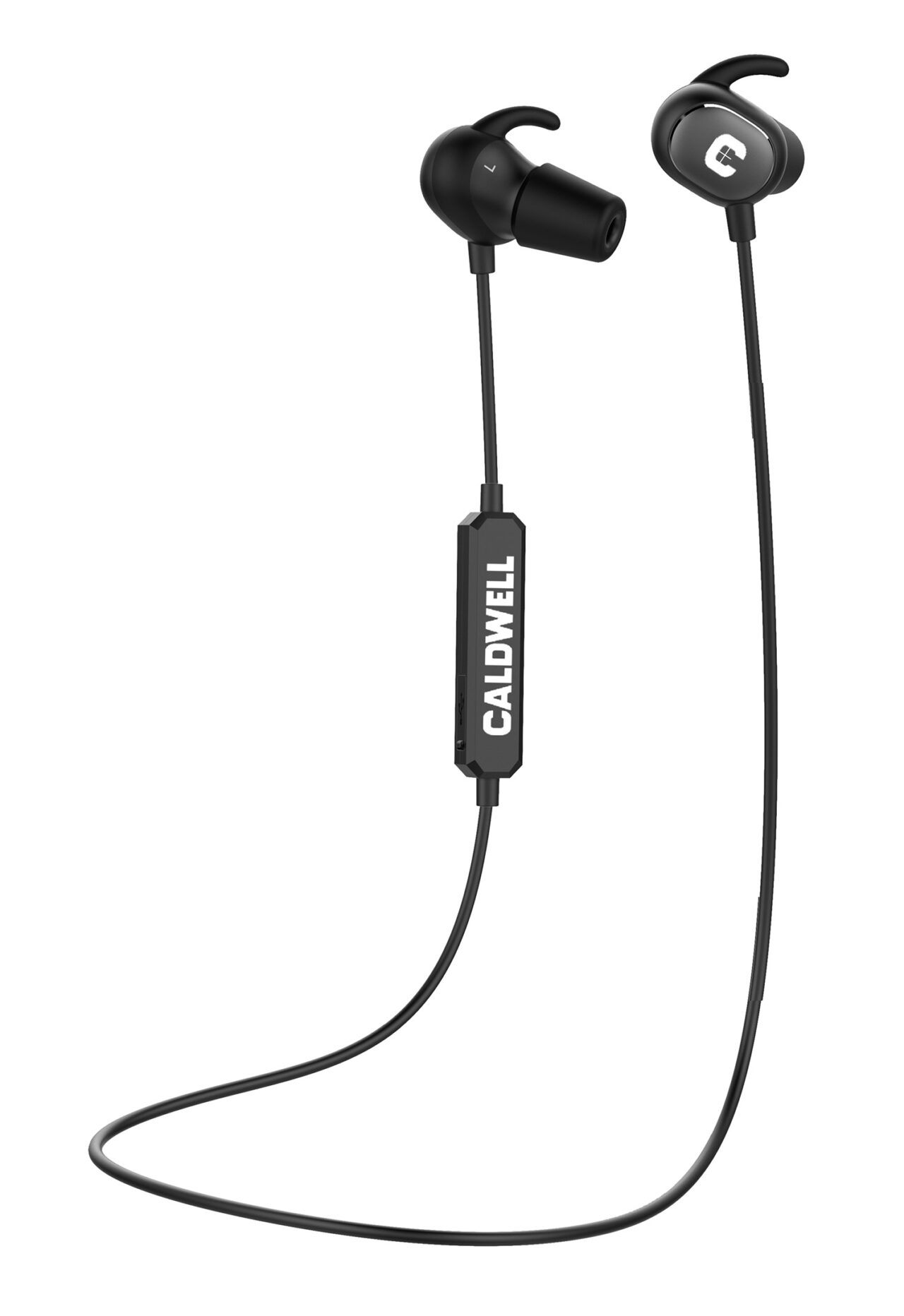 Caldwell E-MAX Power Cords Electronic Hearing Protection - Bluetooth, 22 NRR, For Shooting & Hunting