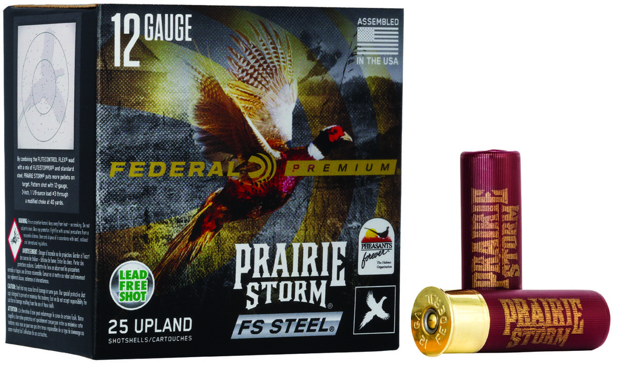 Federal PFSX143FS3 Premium Prairie Storm FS 12 Gauge 3" 1 1/8 oz 3 Shot 25 Per Box/10 Cs