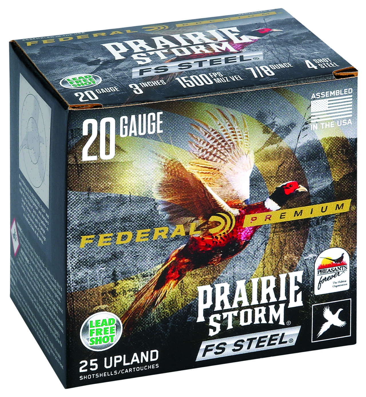 Federal PFSX207FS4 Premium Prairie Storm FS 20 Gauge 3" 7/8 oz 1500 fps 4 Shot 25 Bx/10 Cs - Image 2