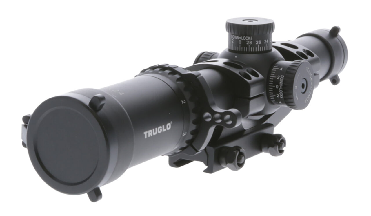 TruGlo TG8518TLR Omnia Black Anodized 1-8x24mm 30mm Tube Illuminated APTR Reticle