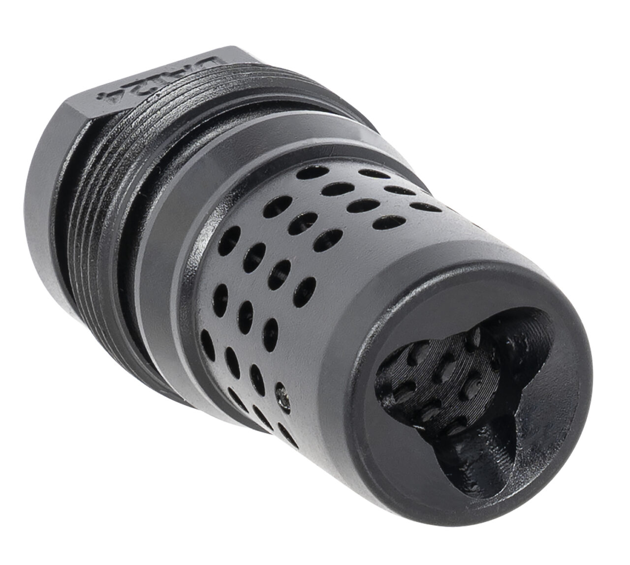 Dead Air DA124 Xeno Muzzle Brake Black Nitride 4140 Steel with 5/8"-24 tpi Threads - Image 2