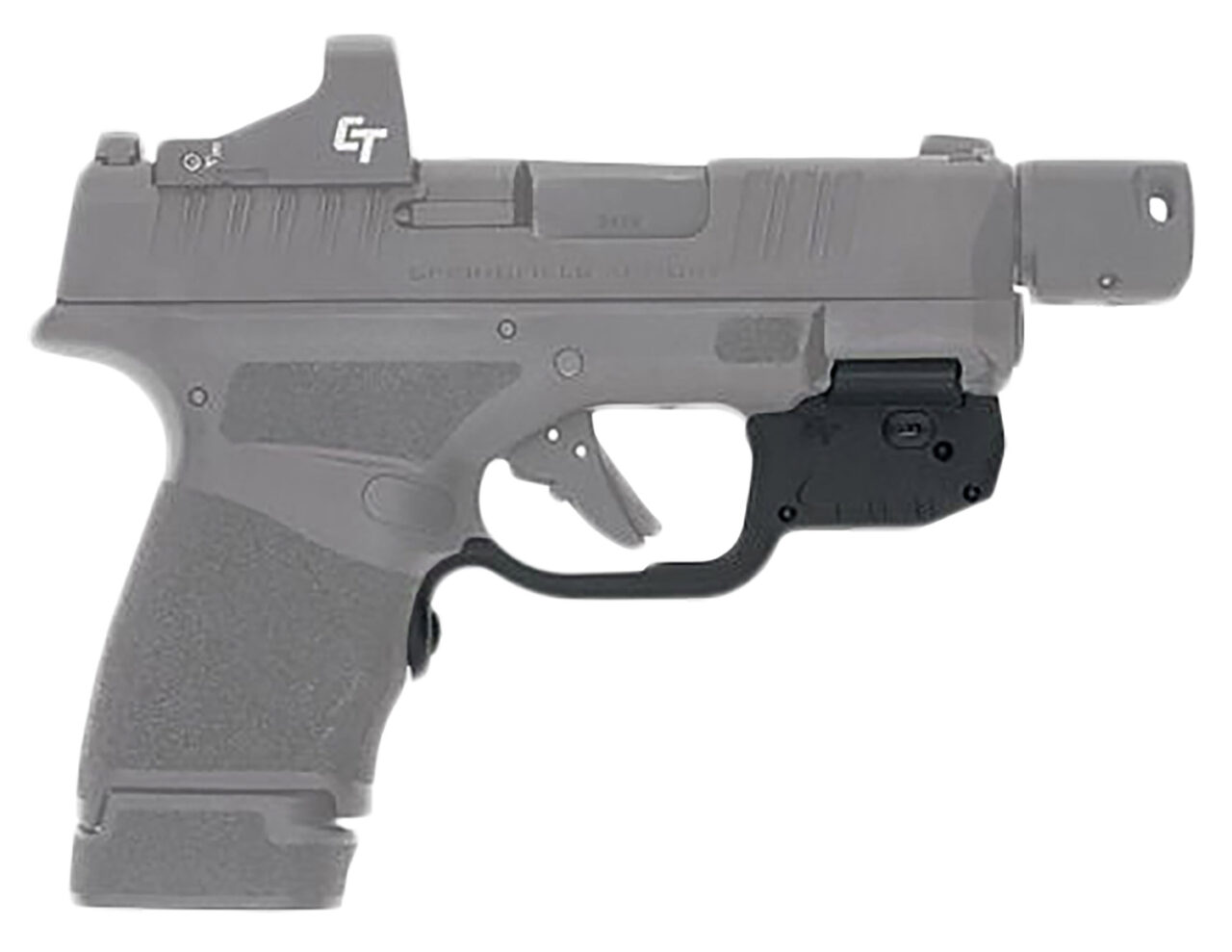 Crimson Trace 0101830 Laserguard 5mW Red Laser with 633nM Wavelength & Black Finish for Springfield Hellcat