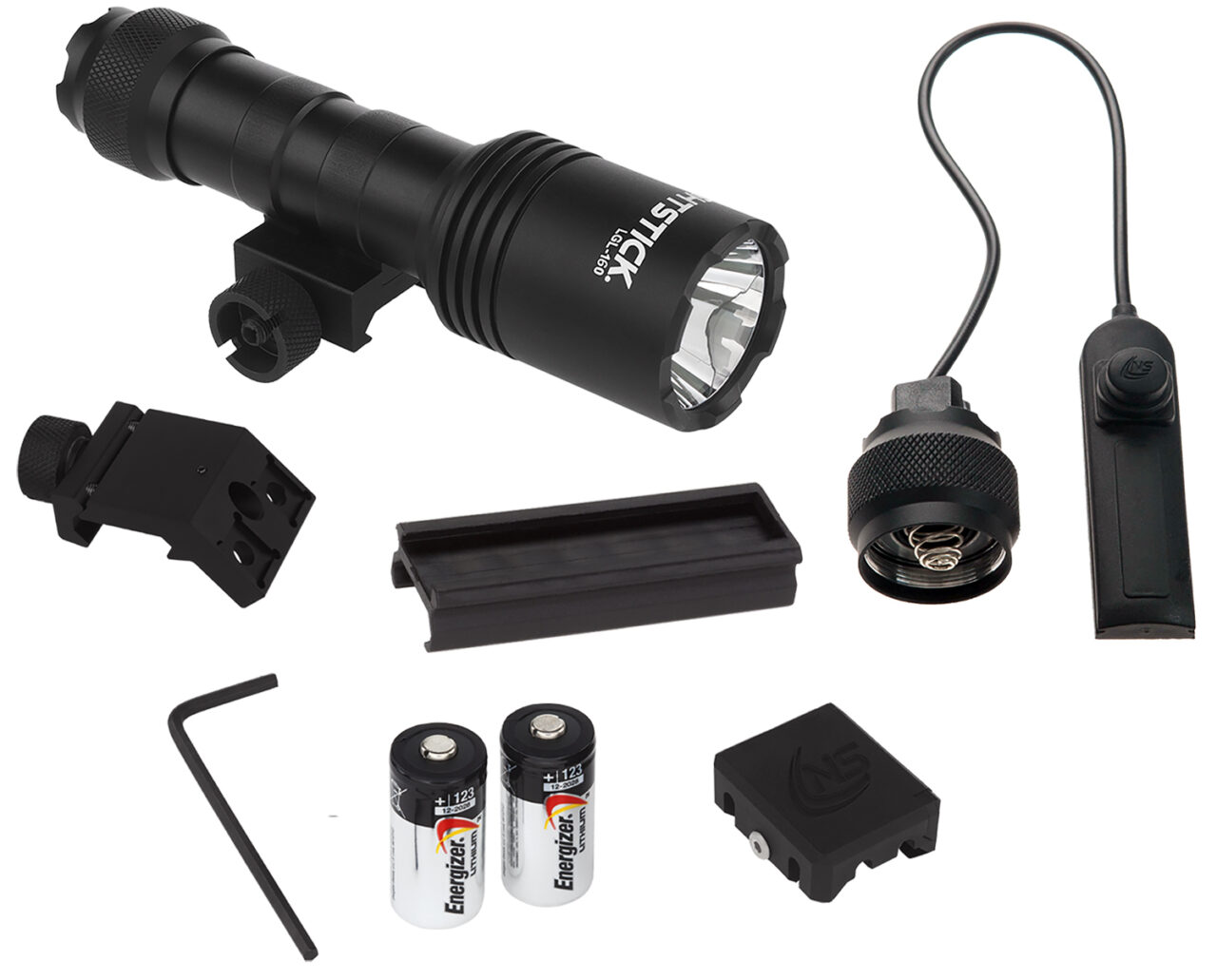 Nightstick LGL160 LGL-160 Light Kit Black Anodized Hardcoat Aluminum Long Gun 1100 Lumens White LED Bulb 300 Meters Beam - Image 2