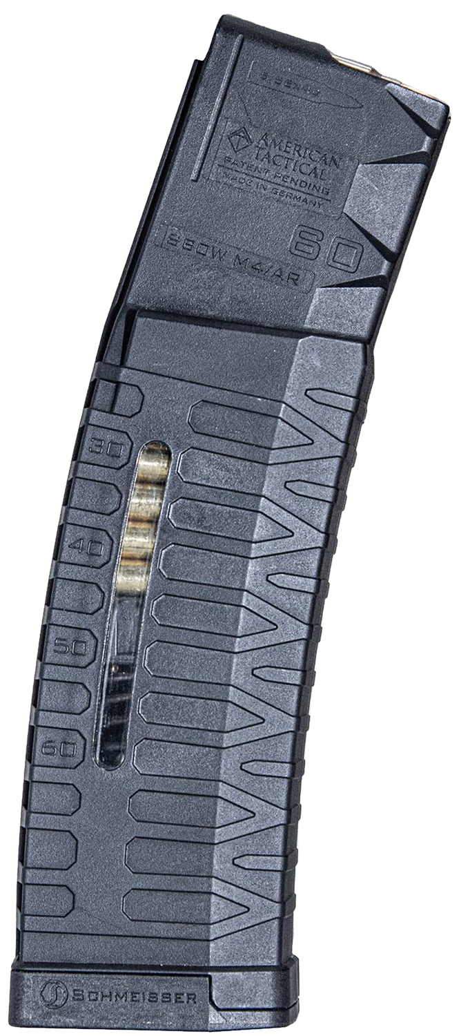 ATI ATIM556S60WMLE Schmeisser S60 60rd 223 Rem 5.56x45mm NATO For ATI Schmisser S60 Black Polymer