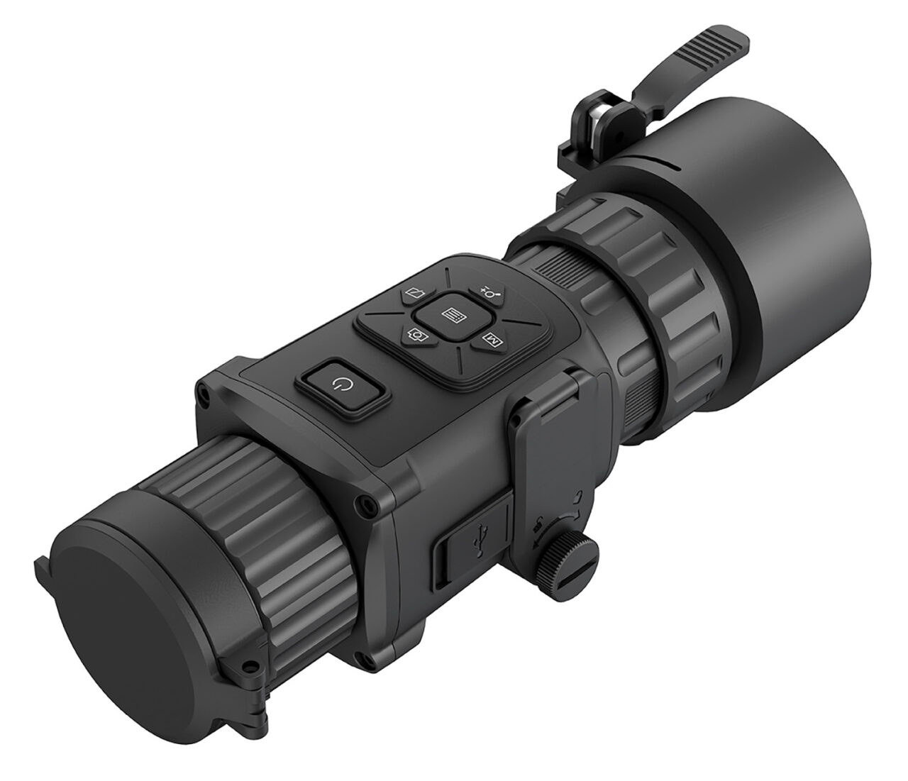 AGM Global Vision 3092456005TC31 Rattler TC35-384 Thermal Monocular Black Anodized 1x 35mm 384x288 Resolution Digital 2x/4x/8x Zoom - Image 2