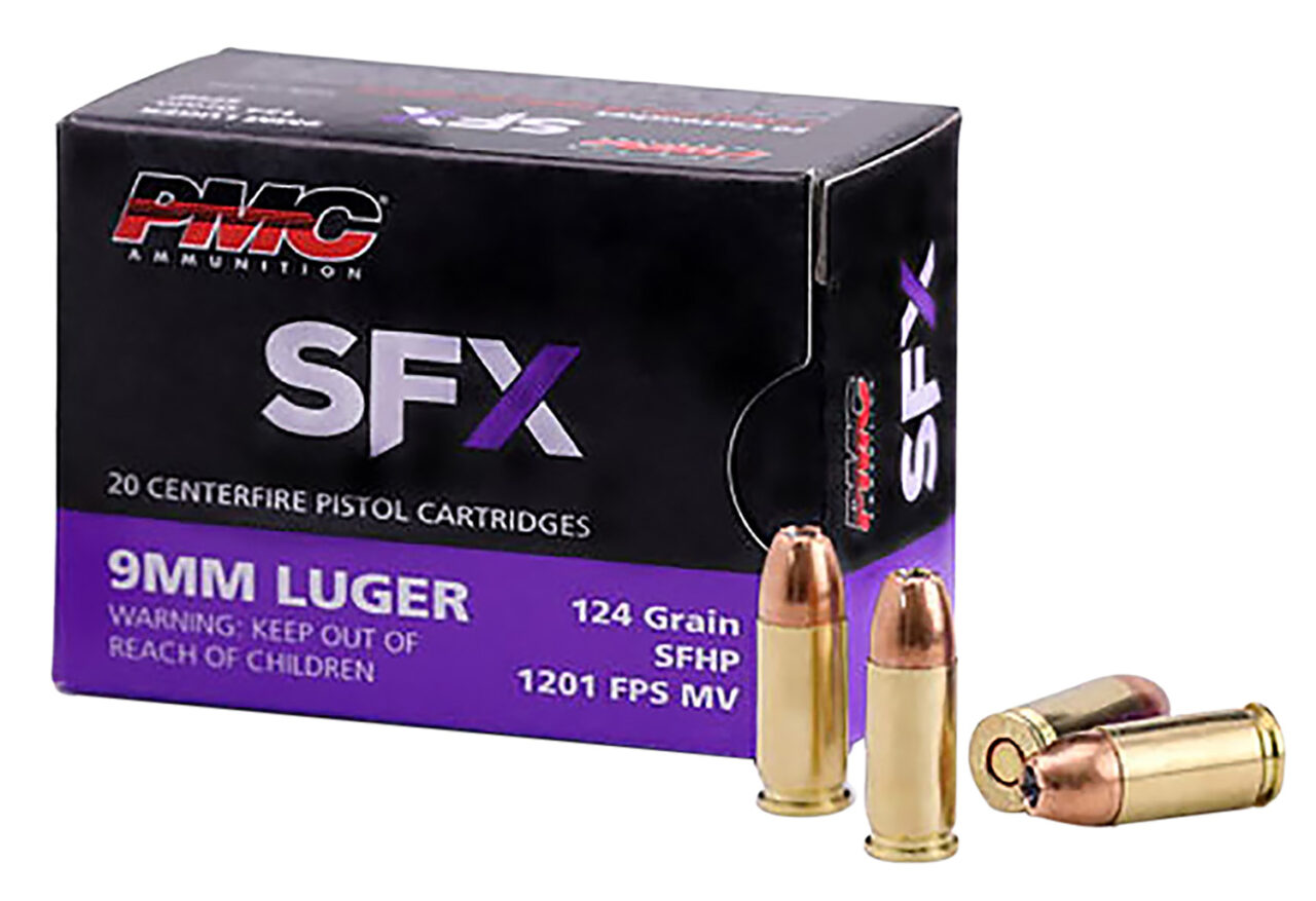 PMC 9SFX SFx 9mm Luger 124 gr StarFire Hollow Point 20 Per Box/ 50 Cs