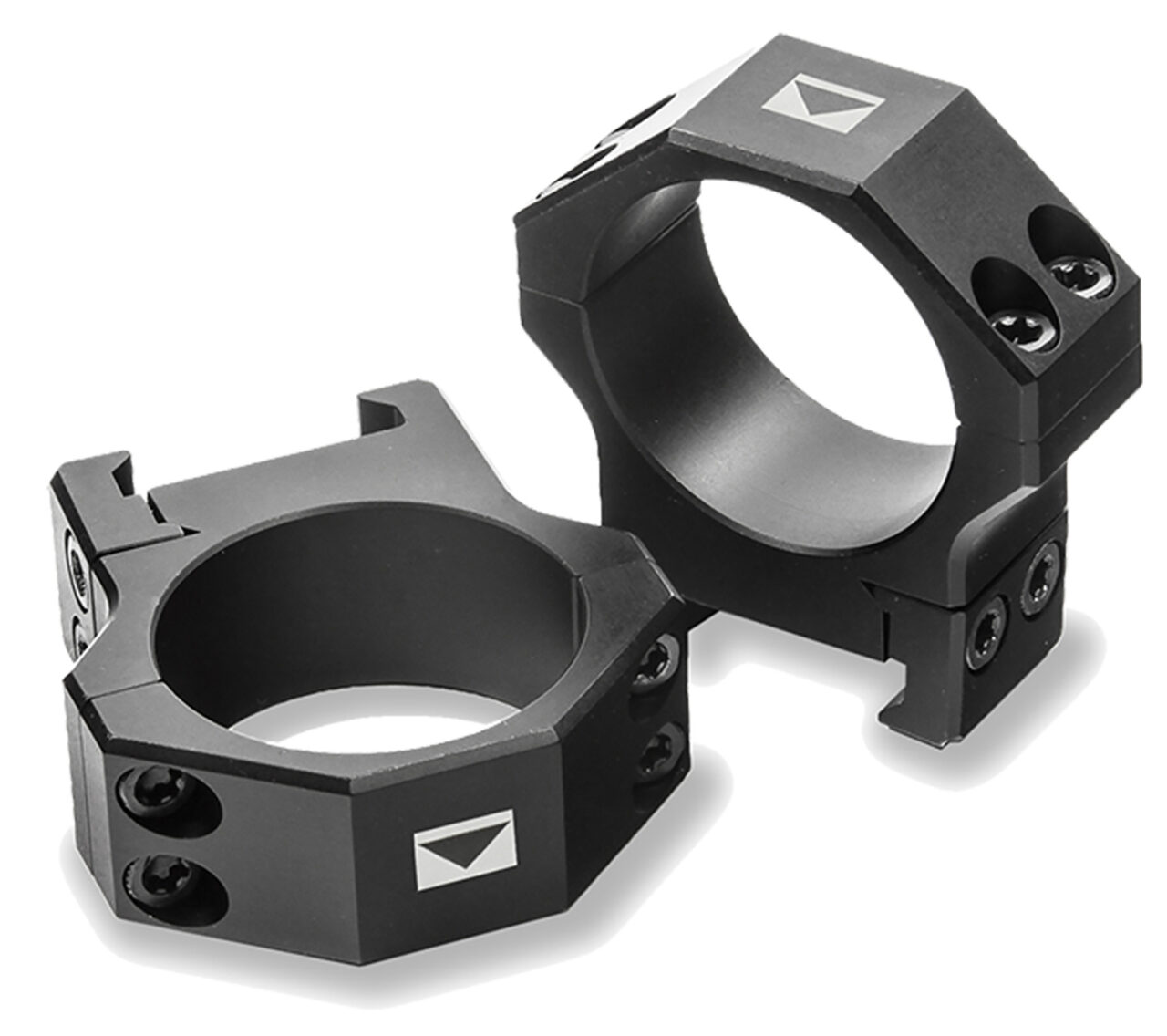 Steiner 5959 H-Series Scope Ring Set For Rifles Extra High 30mm Tube Matte Black Steel