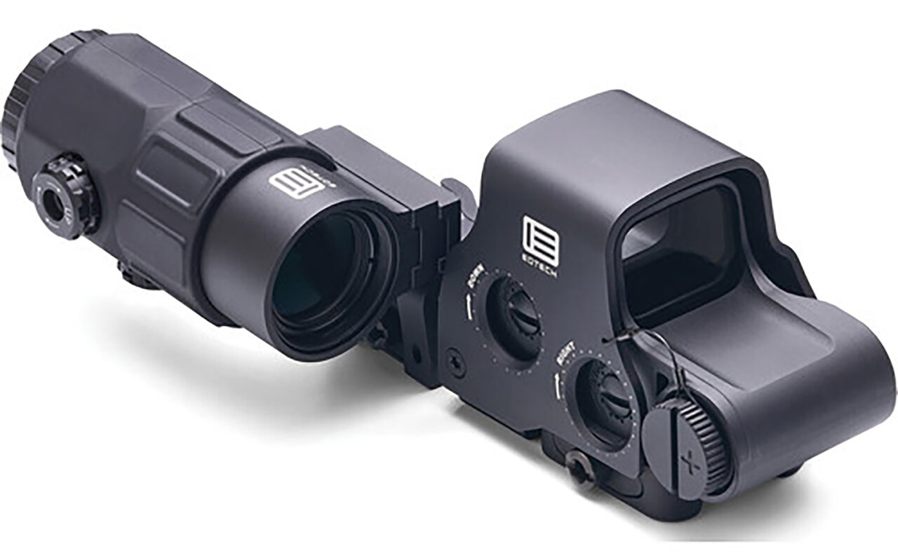 Eotech HHSV HHS V EXPS3-4 & G45 Magnifier Black Anodized 1 x 5x 4 x 1 MOA Red Dot/ 68 MOA Red Ring - Image 2