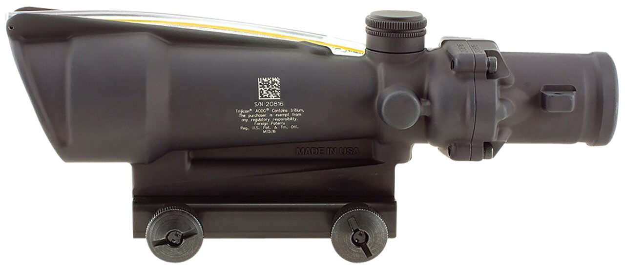 Trijicon 100146 ACOG Matte Black 3.5x35mm Illuminated Amber Chevron .223/5.56 BDC Reticle - Image 2