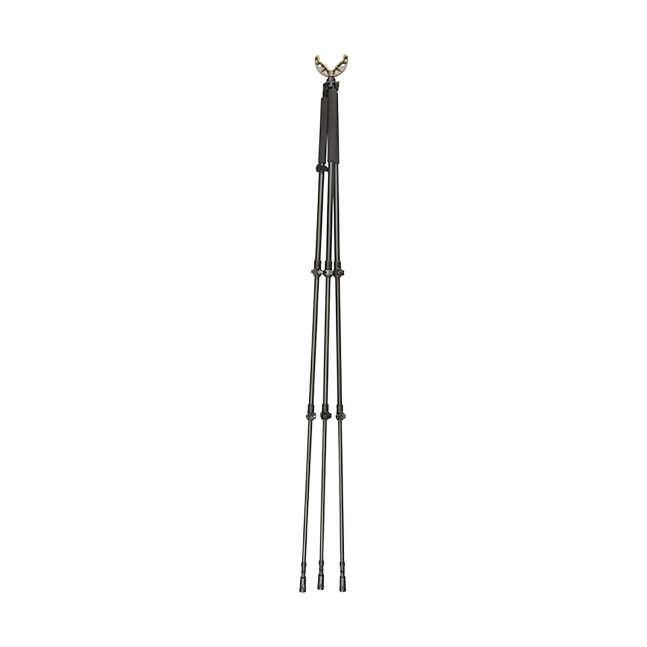 Allen 21412 Axial Tripod made of Black Aluminum with Rubber Feet, Locking Cams, Post System Attachment & 61" Vertical Adjustment