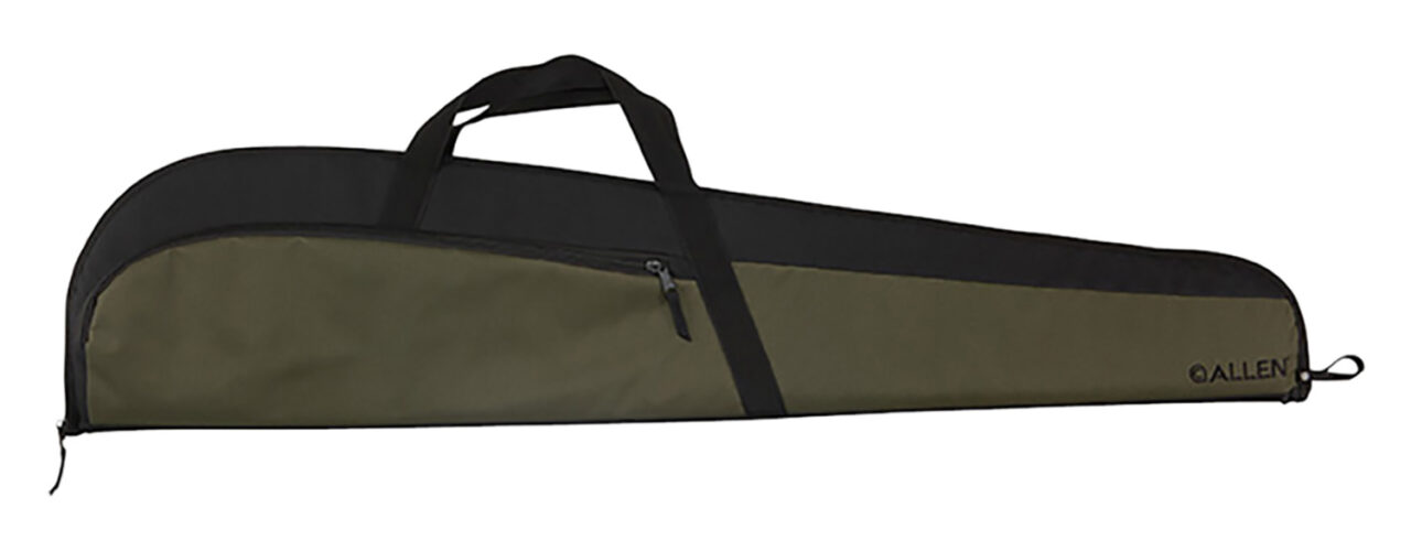 Allen 69346 Powell Rifles Case 46" Green with Black Trim 600D Polyester with Foam Padding, Large Accessory Pocket & Lockable Zippers