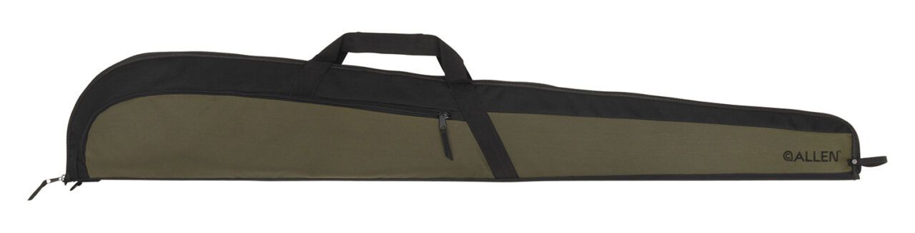 Allen 69352 Powell Shotguns Case made of 600D Polyester with Green Finish & Black Trim, Foam Padding, Large Exterior Accessory Pocket & Lockable Zipper 52" L