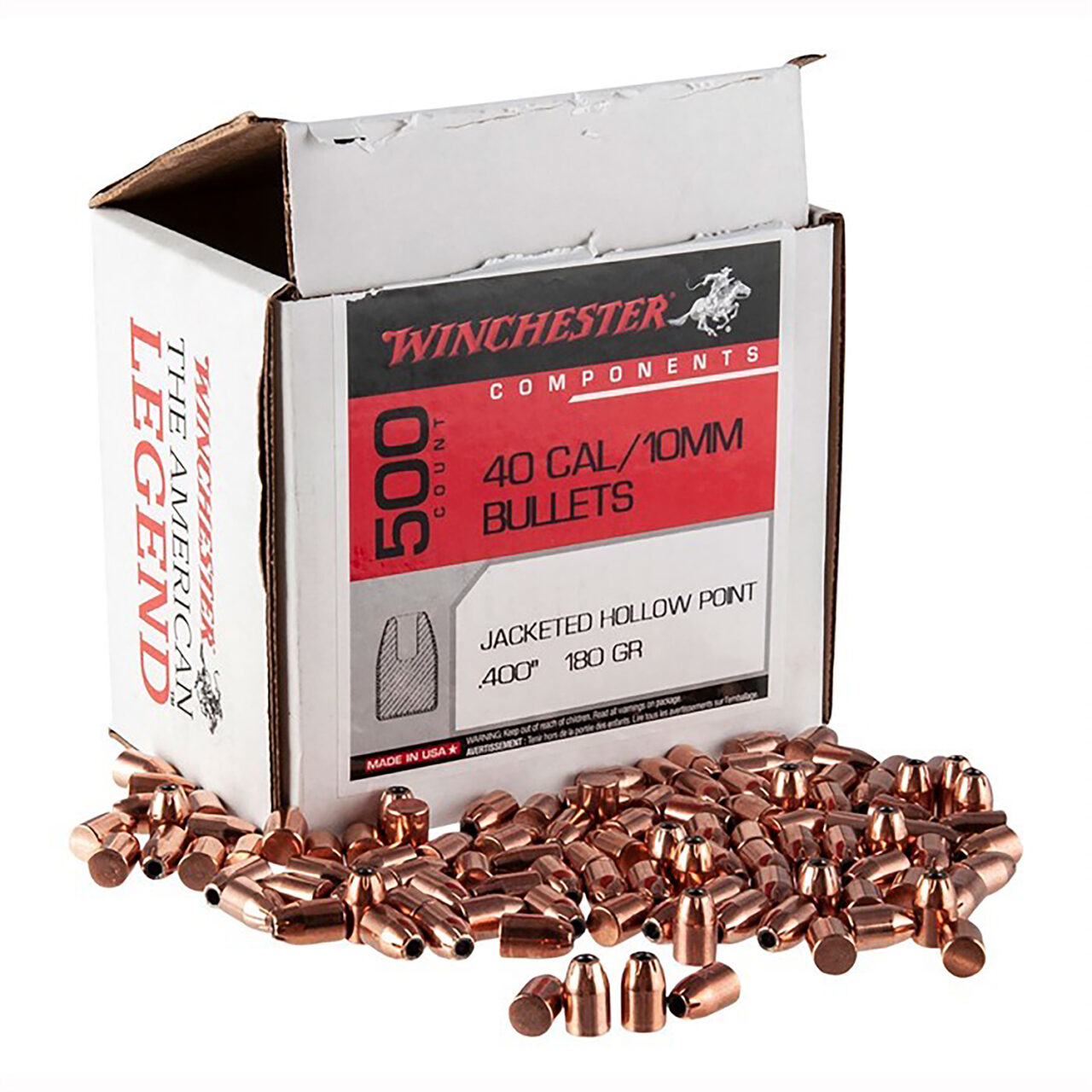 Winchester Ammo WB40HP180D Centerfire pistols Reloading 40 S&W .400 180 gr Jacketed Hollow Point (JHP)