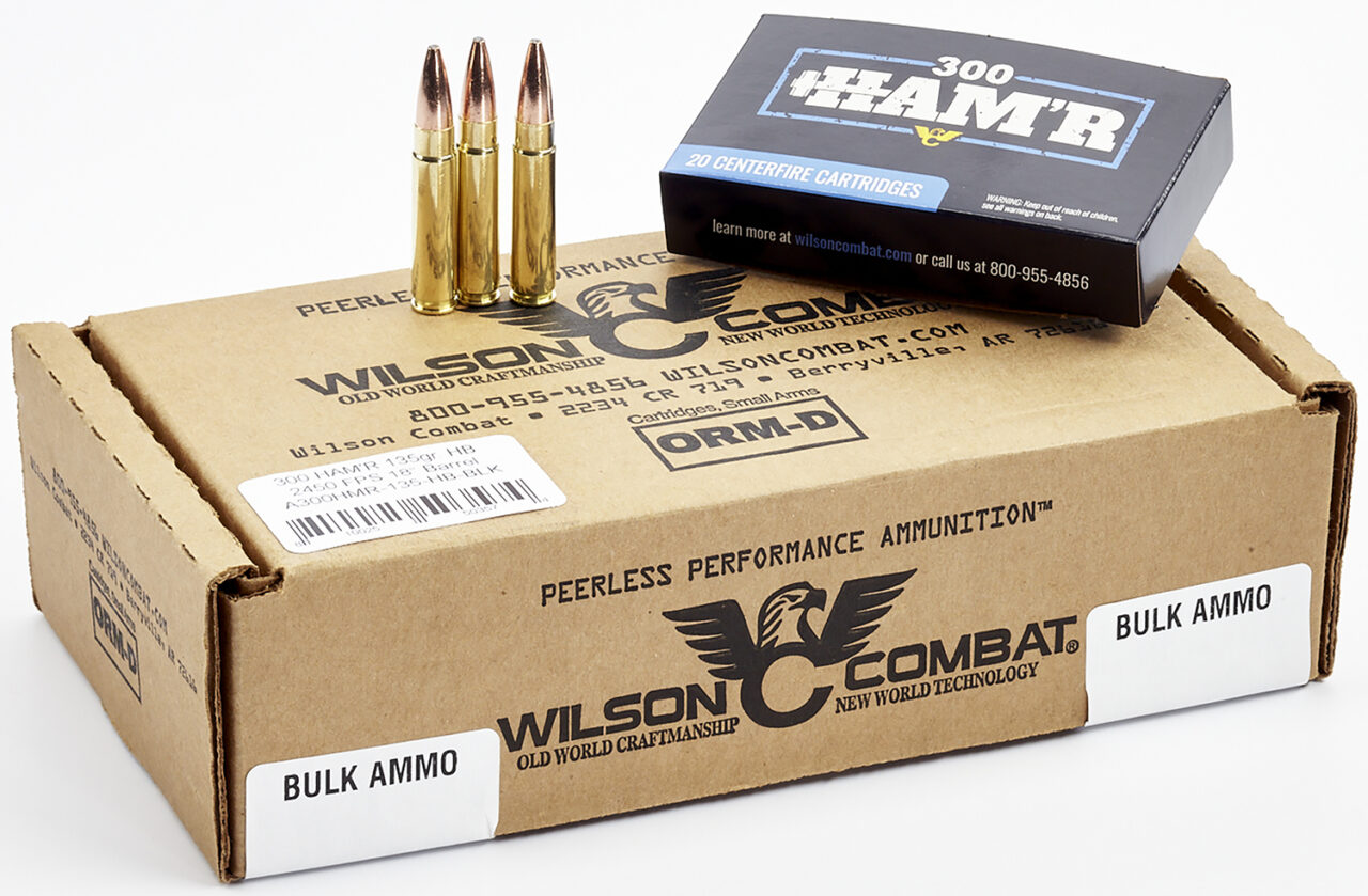 Wilson Combat A300HMR135HB HAM'R Bonded 300 HAM'R 135 gr 2450 fps Speer HAM'R Bonded 20 Bx/10 Cs
