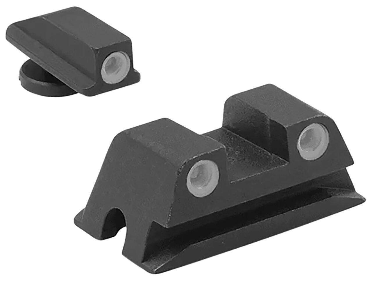 Meprolight USA 188023101 Tru-Dot Black | Green Tritium Front Sight Green Tritium Rear Sight Set