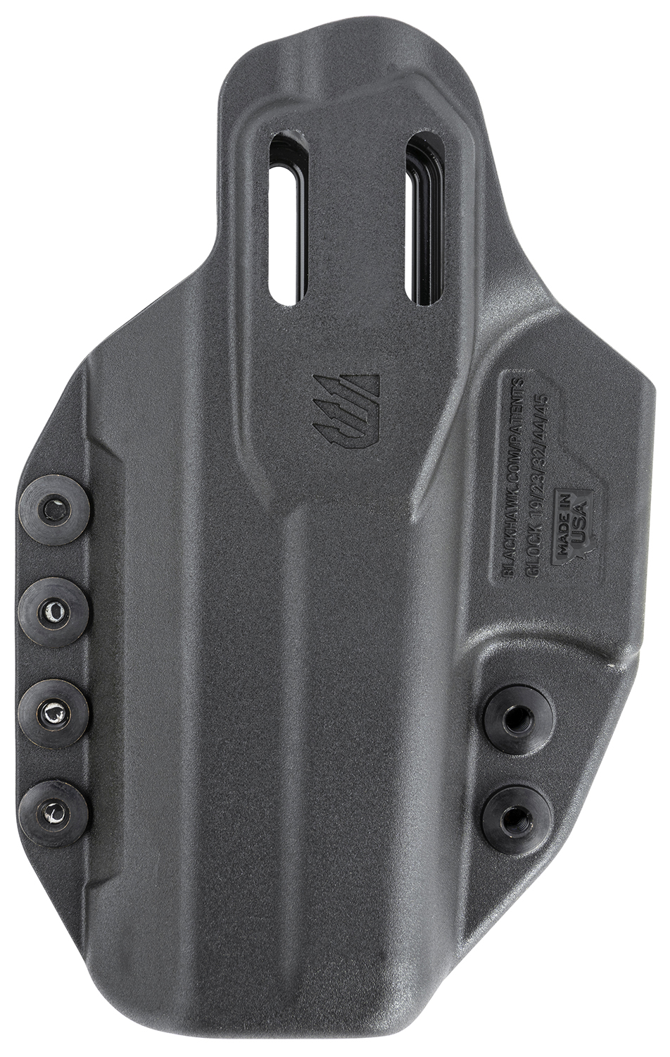 Blackhawk 416002BK Stache IWB Size 02 Black Polymer Belt Clip Compatible w/Glock 19/23/32/48 Ambidextrous - Image 2