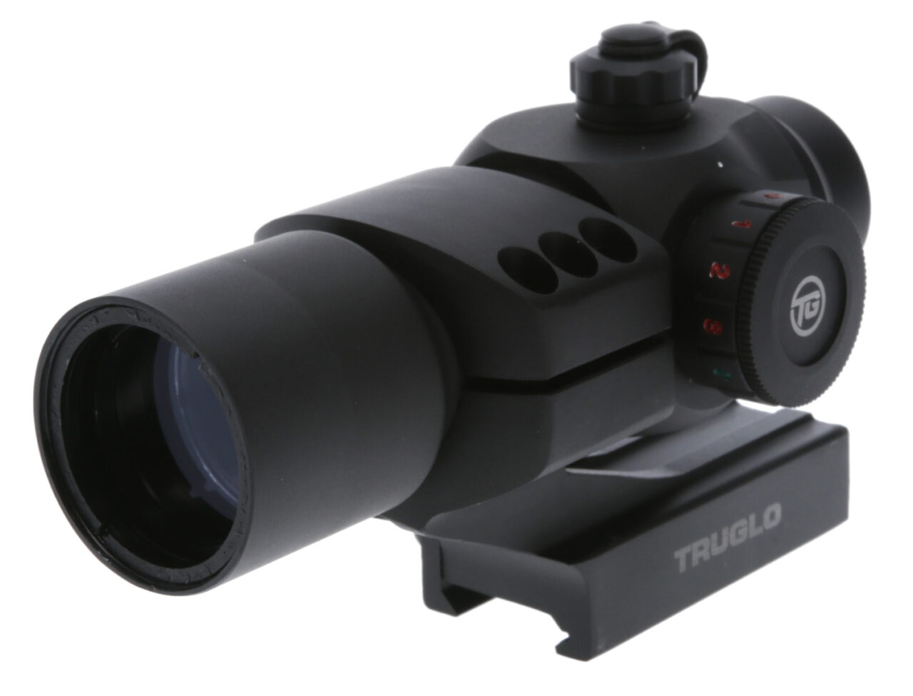 TruGlo TGTG8230RB Triton Black Anodized 1x 30mm 5-MOA Tri•Color Dot Reticle