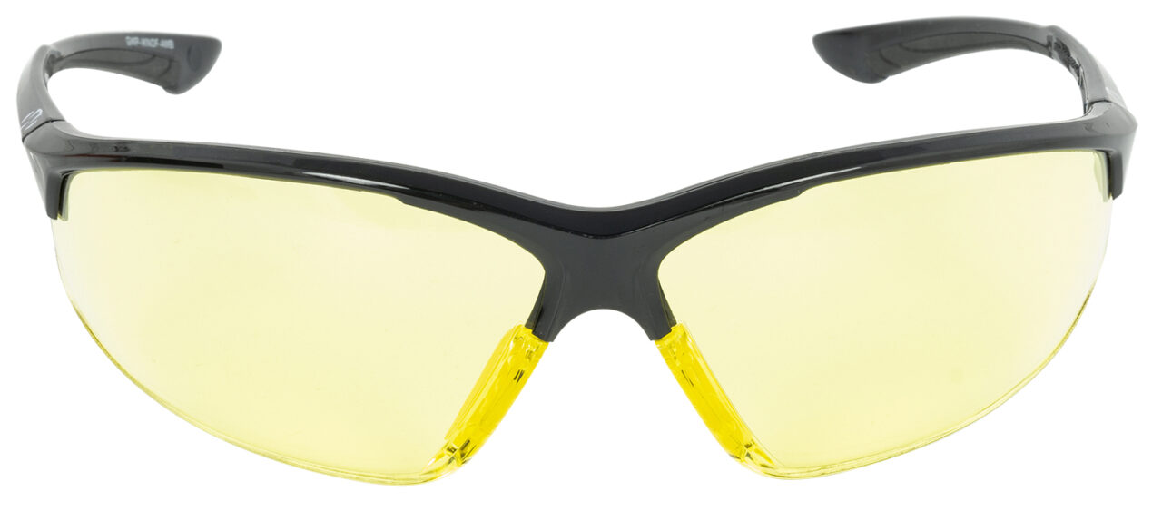 Walker's GWPIKNOF1AMB Ballistic Eyewear IKON Tanker Adult Amber Lens Matte Black Frame