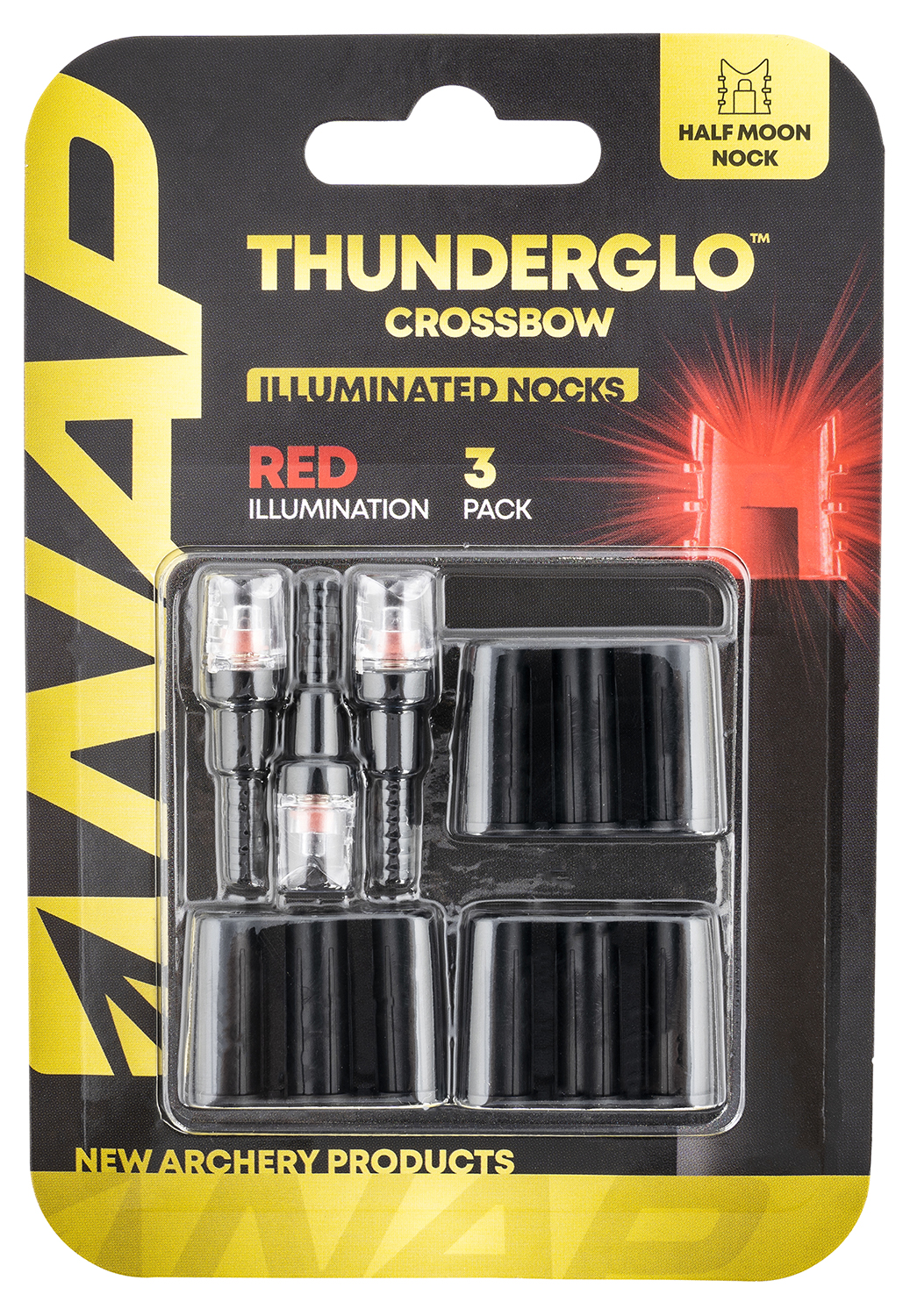 NAP NAPILLNXRD3PK Thunderglo Illuminated Nock Crossbow Red Half Moon